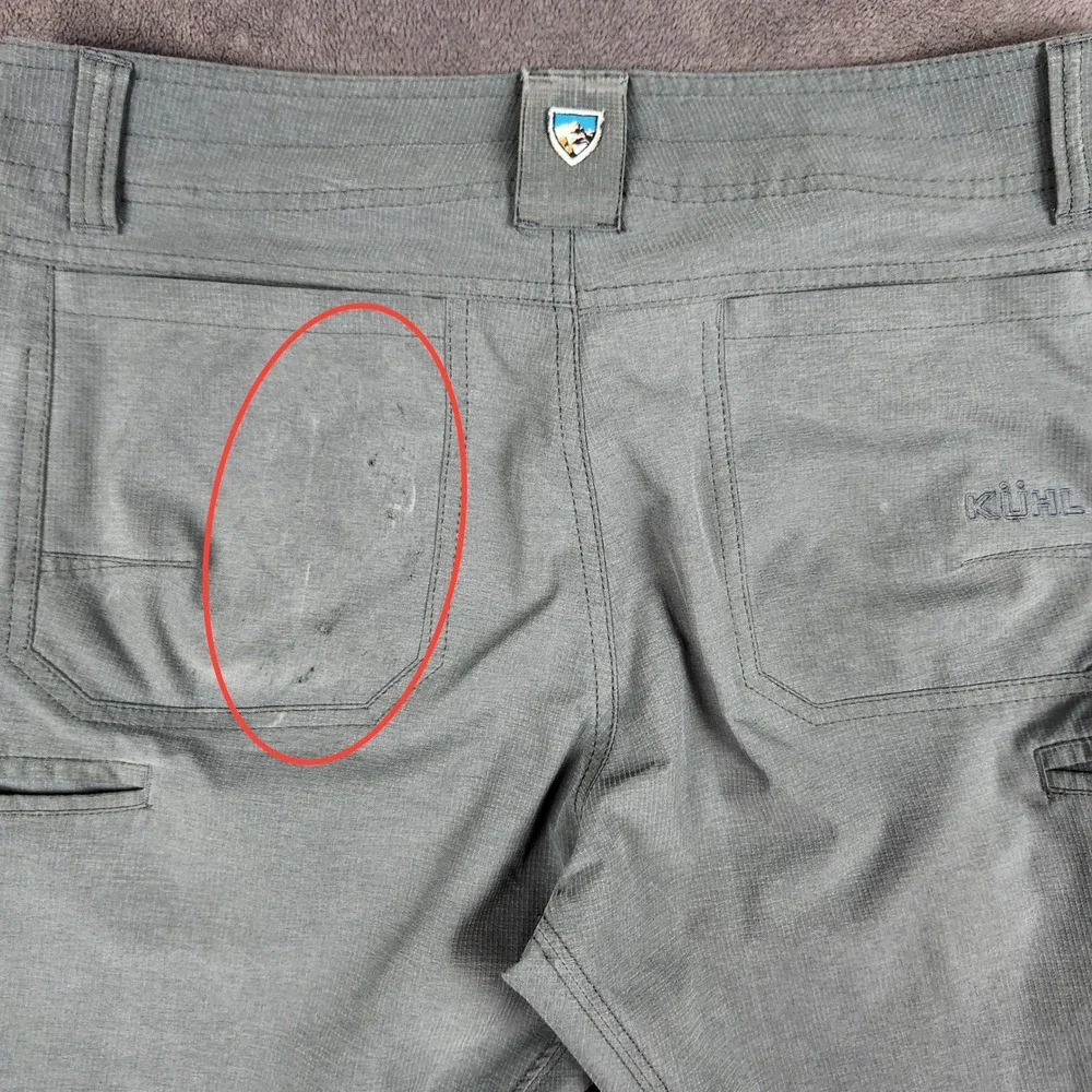 KUHL Silencr Pants Mens 32x32 Gray Technical Ripstop Stretch Hiking 15679